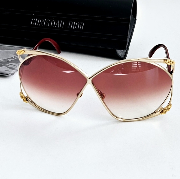 Christian Dior Bordeaux Oversized Gradient Sunglasses - Picture 1 of 8